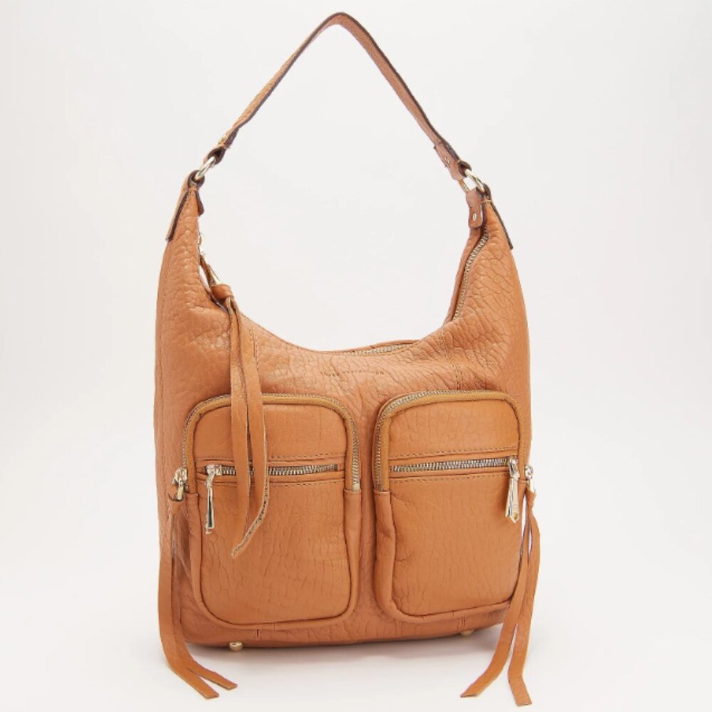Like new~Large Aimee Kestenberg Genuine Tan,Full -Grain Cowhide Leather Hobo Bag